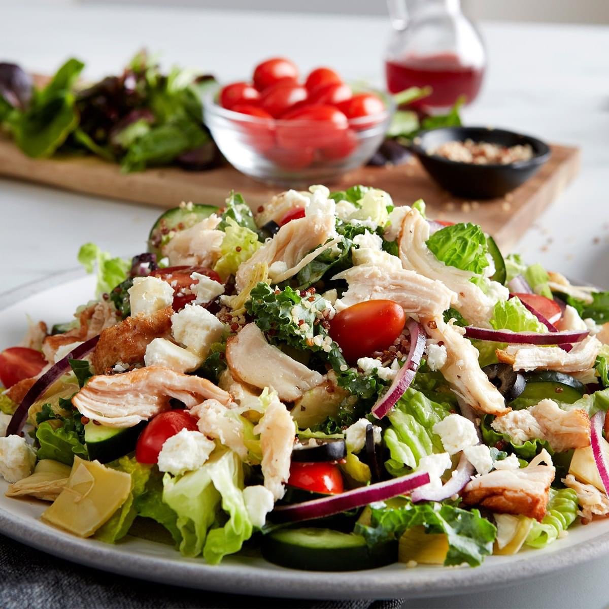 Chicken & Quinoa Mediterranean Salad